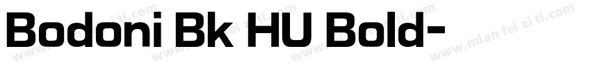 Bodoni Bk HU Bold字体转换